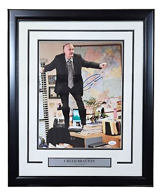 #ad Creed Bratton Signed Framed 11x14 The Office Creed Desk Photo JSA ITP $119.99
