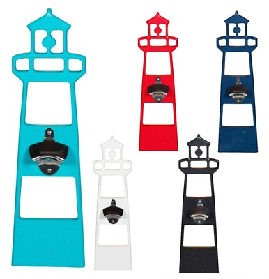 #ad LIGHTHOUSE BOTTLE OPENER Large 17quot; Indoor Outdoor Poly amp; Stainless Steel USA $66.97