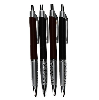 #ad Black Pen Executive Comfort Grip Retractable Ballpoint Pens 4 ct. Packs $9.49
