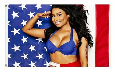 #ad Nicki Minaj Rap Sexy Usa 3x5FT Flag Banner Music Singer Star College Dorm Wall $11.97