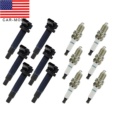 #ad 6X Ignition Coil 6X Spark Plug for 2001 2006 Toyota Sienna 3.0L 3.3L UF267 $65.24