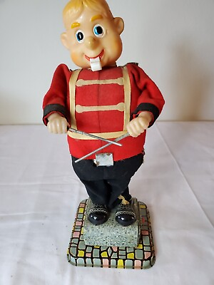 #ad Vintage ALPS Band Drummer Whistle Battery Operated Toy Figure Japan NON WORKING $25.00