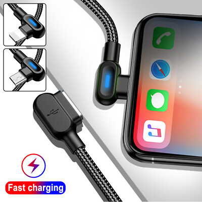#ad 1M 2M Genuine iPhone LED Charger Fast Cable USB Lead For 6 7 8 X XS XR 11 12 13 C $4.29