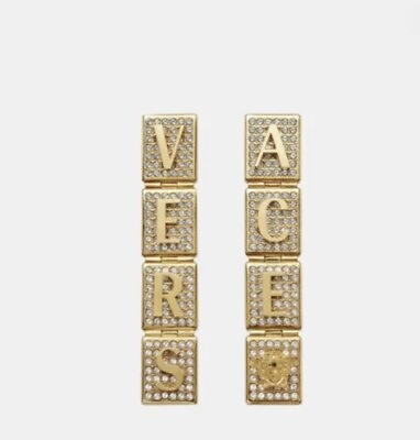 #ad Versace Tile Crystal Earrings GBP 325.00