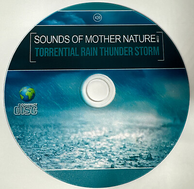 #ad Torrential Rain Thunderstorm Sounds Relaxation Sleep Therapy White Noise New CD $9.95