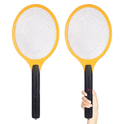 #ad 2 Pack 3000V Electric Mosquito Fly Swatter Zapper Racket Bug Insect Killer Lamp $19.86