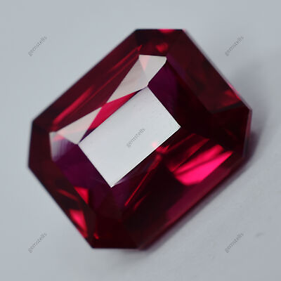 #ad 10.00 Ct Top Quality Of Natural Red Ruby CERTIFIED Emerald Shape Loose Gemstone $15.22