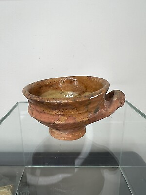 #ad Early 17th Century Dutch Porridge Bowl Papkommen Glazed GBP 95.00
