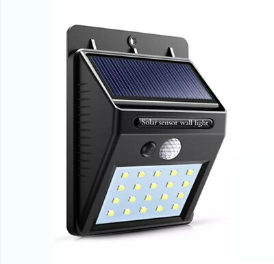 #ad #ad Lampe solaire à 20led avec détecteur de mouvement PIR avec détecteur de... $10.50