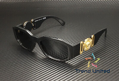 #ad VERSACE VE4361 GB1 87 Black Grey 53 mm Unisex Sunglasses $149.95