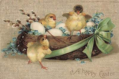 #ad c1910 Lot of 6 Chicks Eggs Germany Easter P310 $23.99