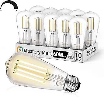 #ad #ad Dimmable Vintage E26 LED Light Bulb 10 Count Pack of 1 2700k Soft White $39.98