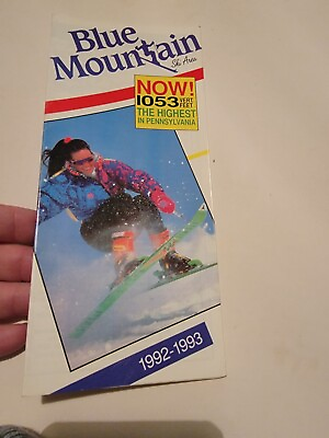 #ad Vintage Brochure Travel Pamphlet Booklet VTG Blue Mountain Skiing Pennsylvania $10.03