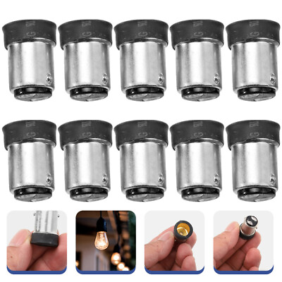 #ad 10 Pcs Bulb Socket Adapters Conversion Lamp Holder Converter $9.99