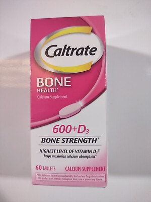 #ad Caltrate 600 Plus D3 Calcium Vitamin D Supplement Bone Health 60 Ct Exp 09 2025 $10.00