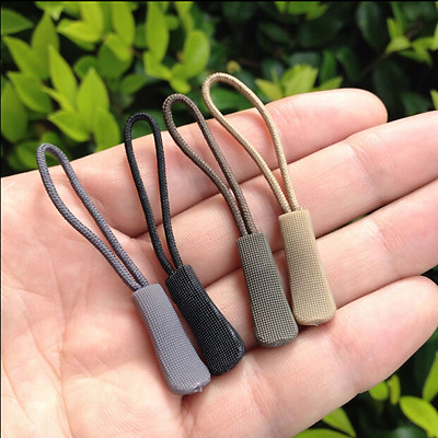 #ad 10PCS EDC Zipper Pulls Cord Rope Ends Lock Zip Clip Buckle For BagsYN C $1.85