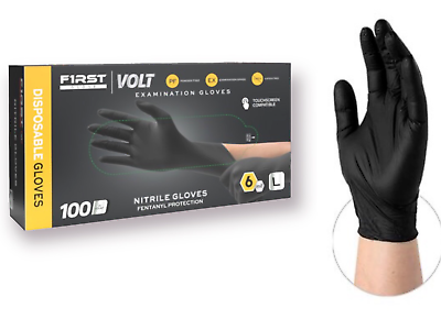#ad #ad First Glove Black Industrial Disposable Nitrile Gloves 6 Mil Latex amp; Powder Free $16.99