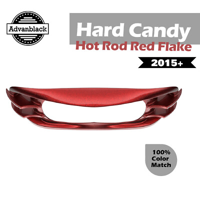 #ad Hard Candy Hot Rod Red Flake Headlight Bezel Fits 2015 Harley Touring FLTRX $349.00