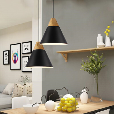 #ad Home Black Pendant Light Kitchen Chandelier Lighting Bar Lamp Room Ceiling Light AU $74.13