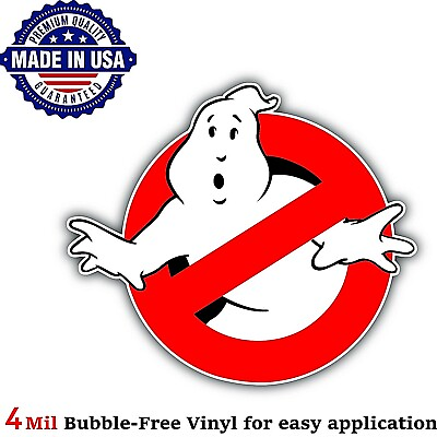 #ad GHOSTBUSTERS LOGO VINYL DECAL STICKER CAR TRUCK BUMPER 4MIL BUBBLE FREE US MADE $14.14
