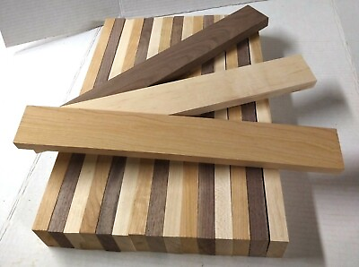 #ad #ad 3 4quot; x 2quot; x 16quot; 5 BLACK WALNUT 5 Hard Maple 5 Cherry Wood Cutting Lumbr Boards $39.00