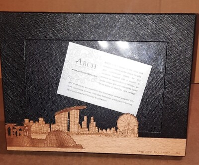 #ad Art ARCH Collection Desk Photo Frame quot;Singapore Bay Frontquot;. $22.00