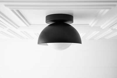 #ad Ceiling Fixture Multiple Finish Options Opal Globe Light Modern Light Fixt $278.00