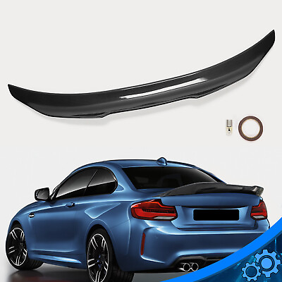 #ad Carbon Fiber Color Rear Trunk Spoiler Wing For BMW F22 F87 M2 PSM Style 2014 up $68.99