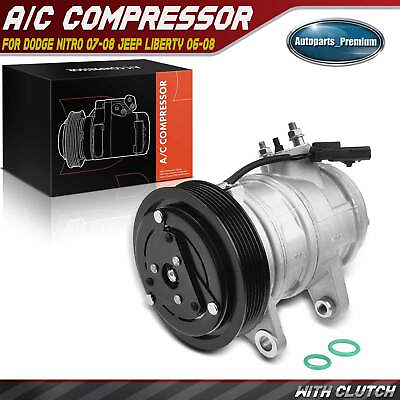 #ad New AC Compressor with Clutch for Dodge Nitro 2007 2008 Jeep Liberty 2006 2008 $113.99