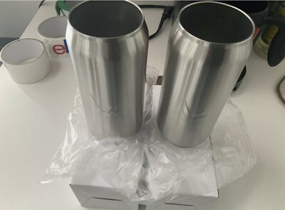 #ad 2 Grey Goose Metal Insulated Cooler Cup Slim Can Coozie NEW $18.50