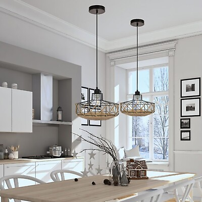 #ad E26 LED Pendant Light Hanging Lamp Vintage American Style Living Dining Room $42.61