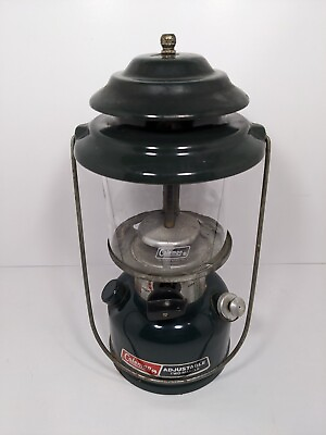#ad Coleman Model 288A700 Adjustable Two Mantle Camping Lantern With Glass Globe $29.99