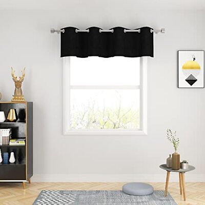 #ad Valance Curtains Kitchen Short Small Mini Living Room 18 inches Long Linen Te... $22.66