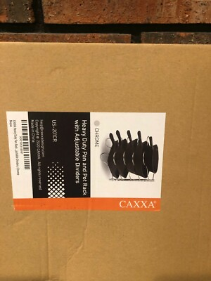 #ad CAXXA Heavy Duty Pan Rack Pot Lid Rack Kitchen Cabinet Pantry Cookware NEW $19.00