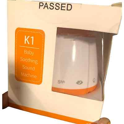 #ad Kedsum Portable Baby Soothing Sound Machine Orange White Nursery Gadget New $10.00