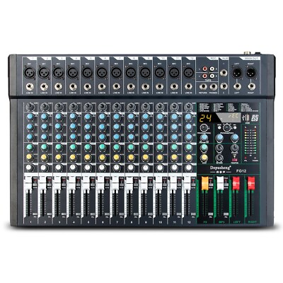 #ad Professional Mixer Sound Board Console Depusheng FG12 12 Channel Desk System USB $200.00