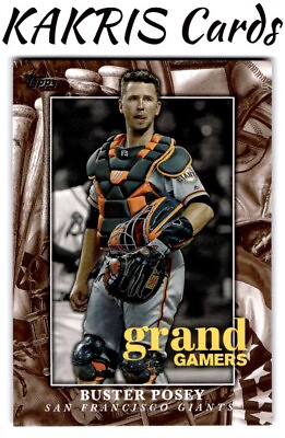 #ad TOPPS Series1 Grand Gamers #GOG 17 Buster Posey $1.99