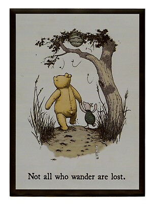 #ad Pooh quot;Not all who wander are lostquot; Individual Card Sleeve Legion 50 MTG $1.00