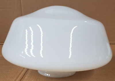 #ad Large Art Deco Milk Glass GLobe Lamp Shade Chandalier Acorn MCM D $215.20