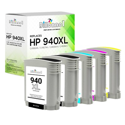 #ad 5 PK #940XL Ink Cartriges for HP Officejet Pro 8000 8500 Series $21.95