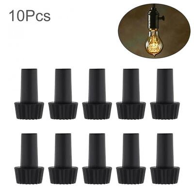 #ad #ad 10Pcs Black Replacement Knobs for Turn Knob Lamp Socket Lamp $6.24