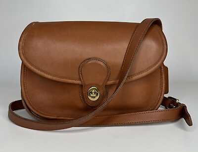 #ad COACH Vintage British Tan Leather Prairie Bag 9954 $199.00