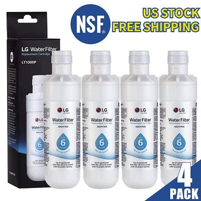 #ad 4 PACK Refresh Refrigerator Ice Water Filter LG LT1000P ADQ747935 Brand NewUSA $28.88