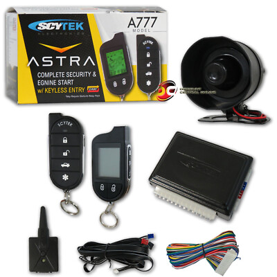 #ad NEW Style Scytek Astra Car Alarm With Keyless Entry amp; LCD 2 way Remote $69.99