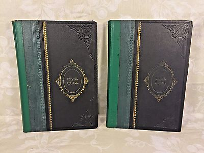 #ad Vintage Set of 2 Volumes of Books in Hebrew in Slipcover Circa 1930 $125.30