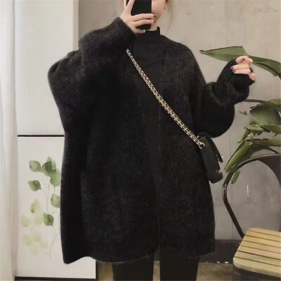 #ad Womens Loose Knitted Jumper Winter Warm Casual Sweater Cardigan Outwear Coat $38.10