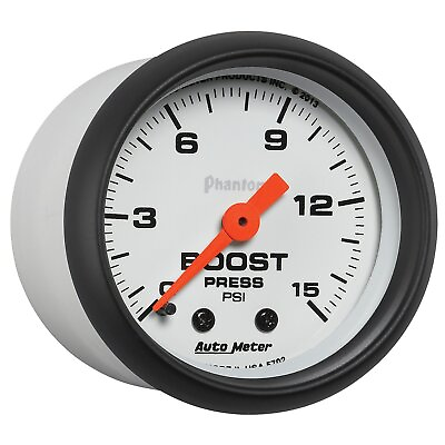 #ad Auto Meter 5702 Phantom 2 1 16quot; 0 15 PSI Mechanical Boost Gauge $79.30