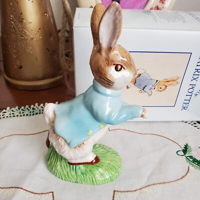 #ad Vtg Beatrix Potter Peter Rabbit Beswick 100 Year Royal Doulton England IOB 1992 $54.70