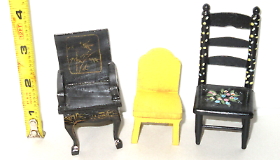 #ad Dollhouse Miniature chair lot. $15.00