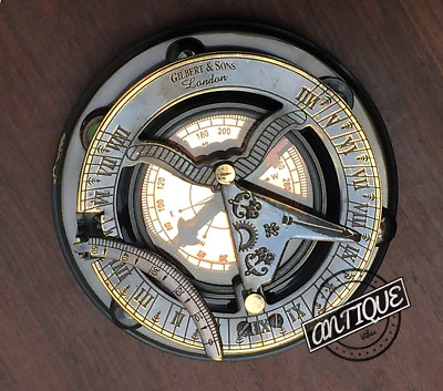 #ad Christmas Beautiful Steampunk Gift Idea Working Compass Nautical Brass Sundial $29.86
